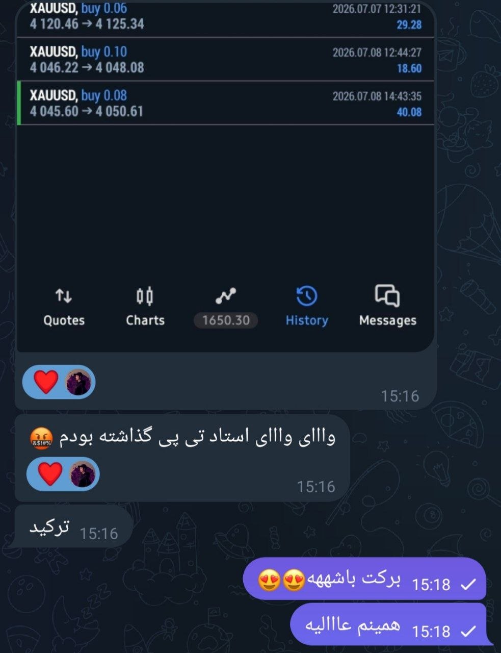 لایو ترید با استراتژی برنده ما